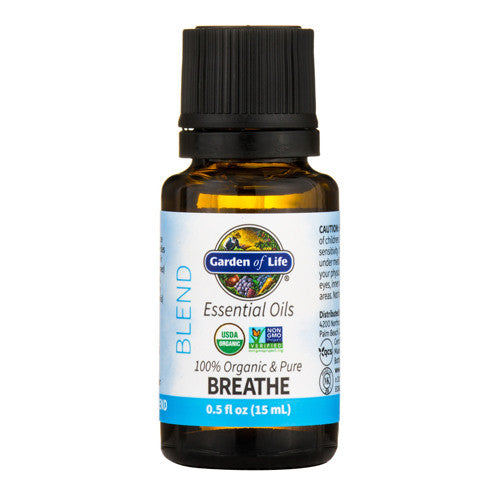 Garden of Life Organic and Pure Breathe Blend Essential Oils, 0.5 Oz
